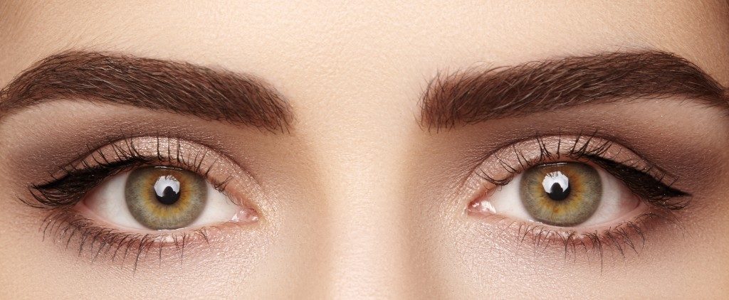 close up photo of woman's eyes and eyebrows