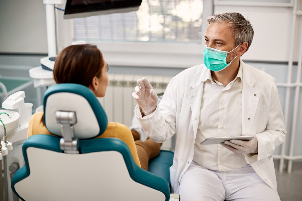 dental check-up at dental clinic