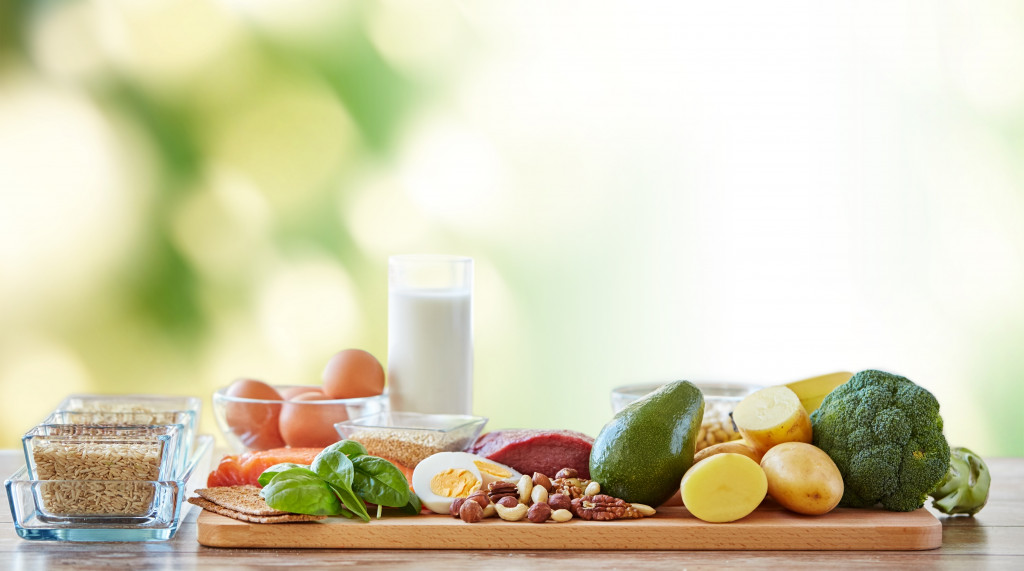 A platter of healthy food