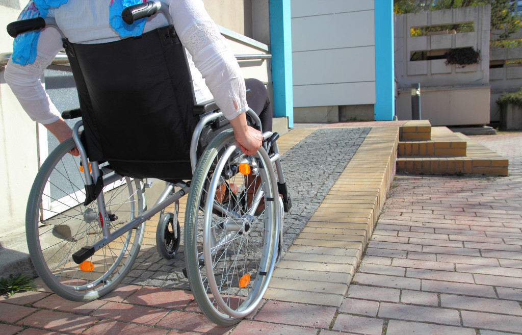 Man on wheelchair