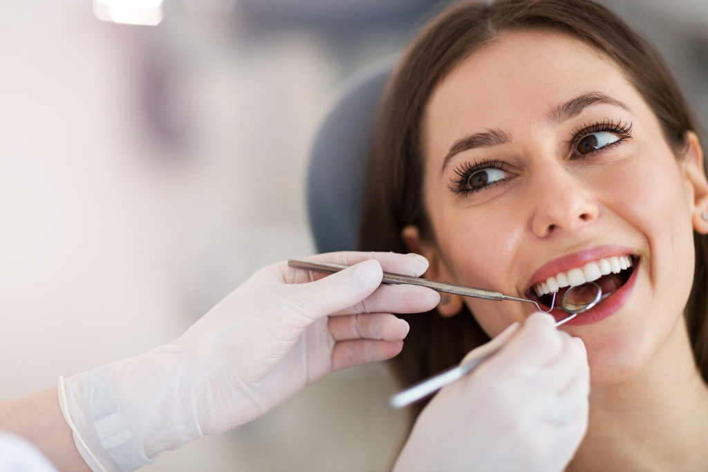 female dental patient