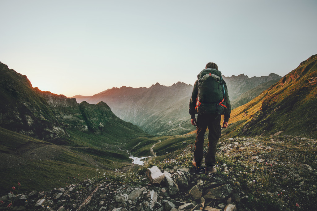 Mountain trail in the U.S.